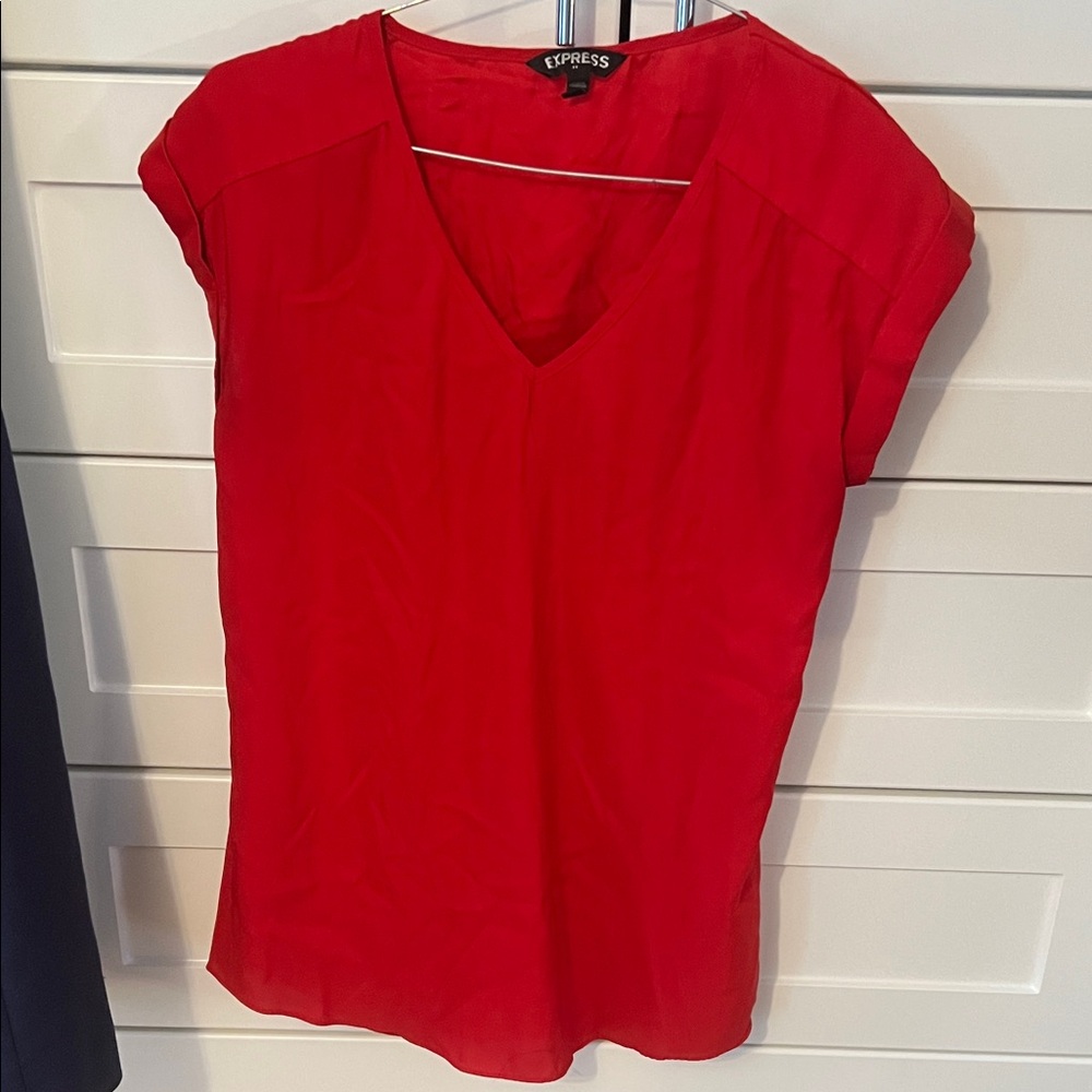 Express Women's Bold Red Blouse